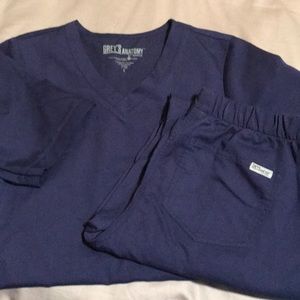 Gently worn navy blue Greys Anatomy Scubs